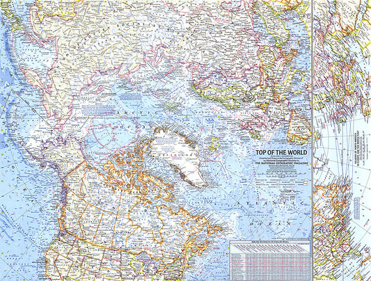 1965 Top of the World Map