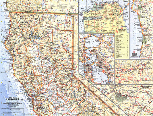 1966 Northern California Map