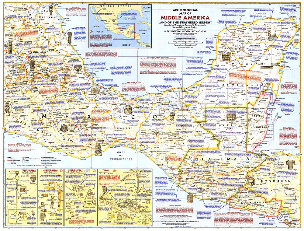 1968 Archeological Map of Middle America