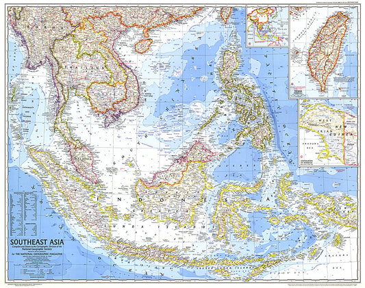 1968 Southeast Asia Map