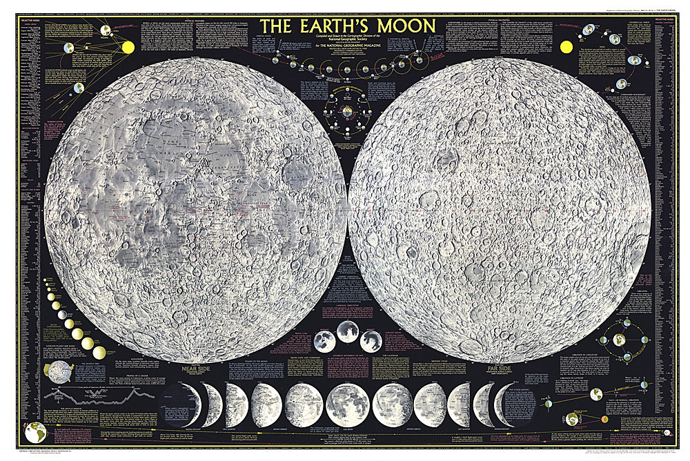 1969 Earths Moon Map – Longitude Maps