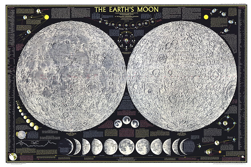 1969 Earths Moon Map
