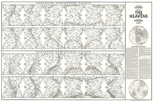 1970 Heavens Star Chart