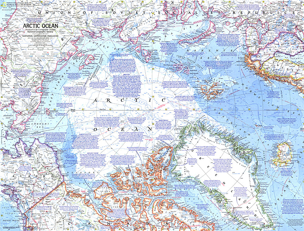 1971 Arctic Ocean Map