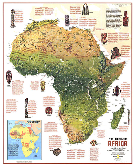 1971 Heritage of Africa Map