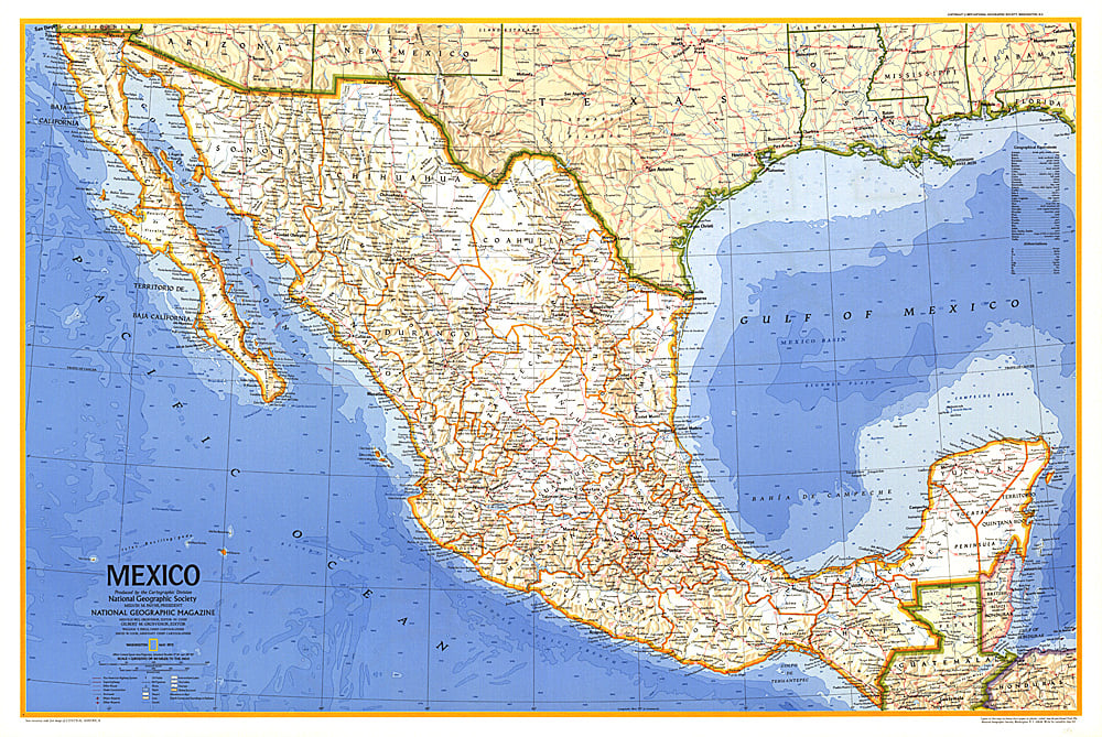 1973 Mexico Map