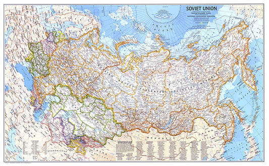 1976 Soviet Union Map