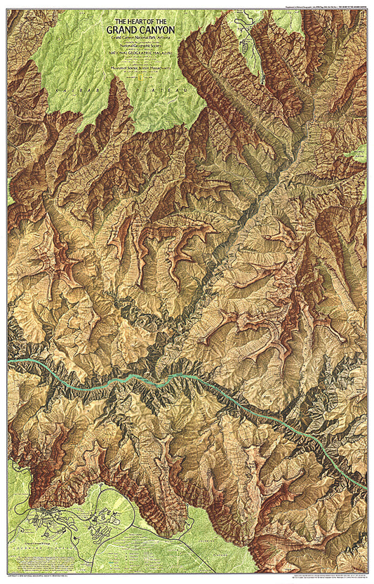 1978 Heart of the Grand Canyon Map