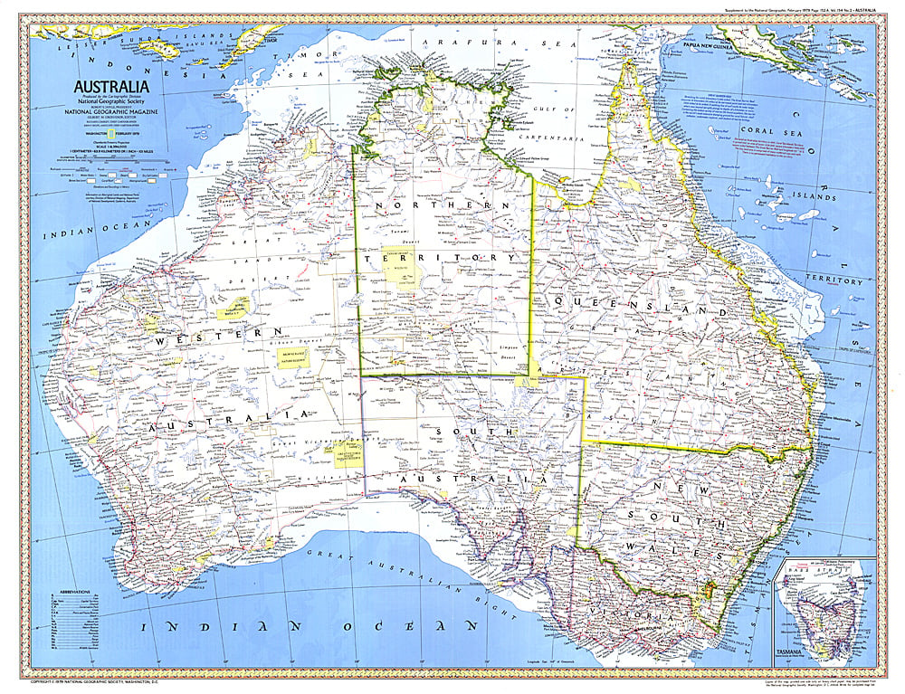 1979 Australia Map