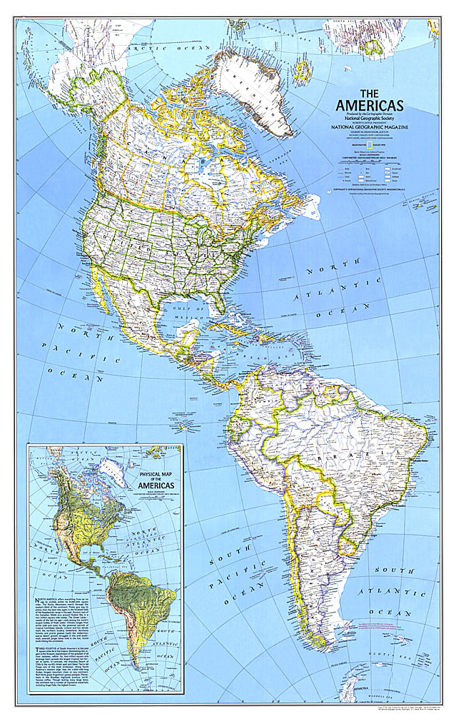 1979 The Americas Map