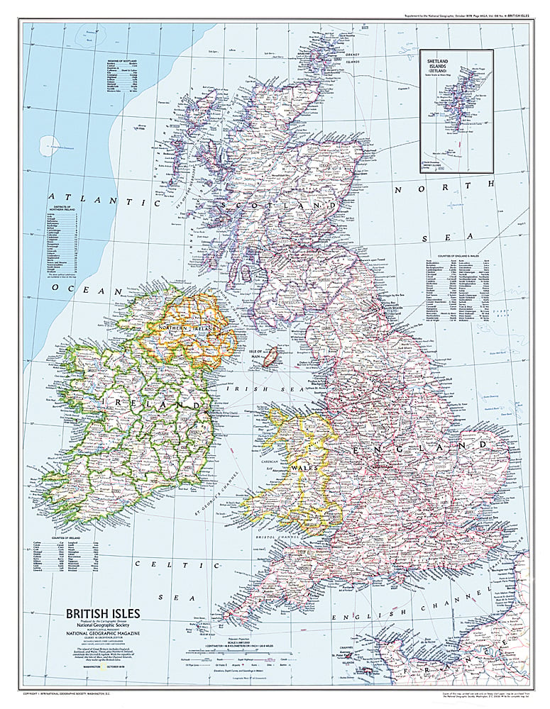 1979 British Isles Map