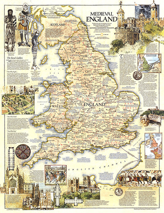 1979 Medieval England Map