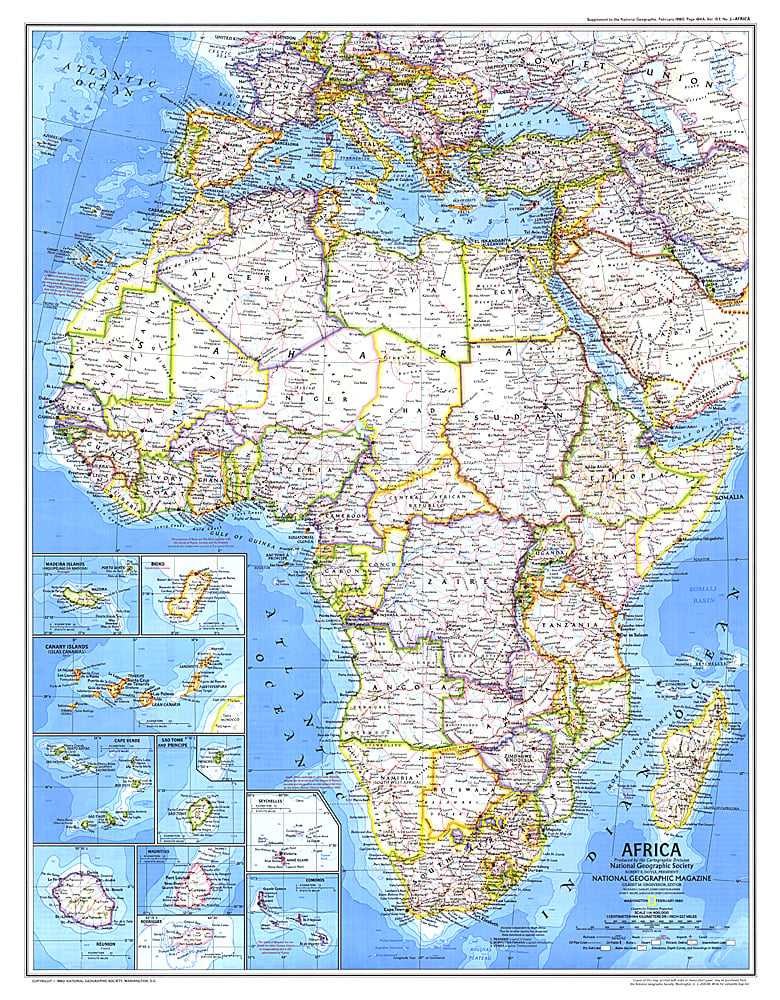 1980 Africa Map