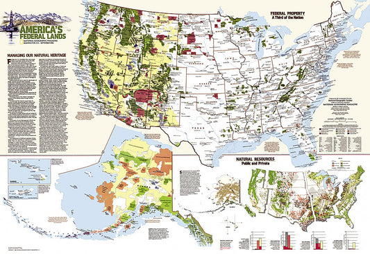 1982 United States Federal Lands Map