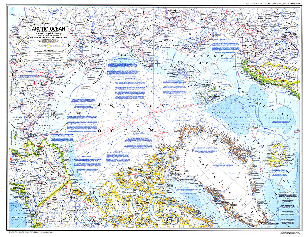 1983 Arctic Ocean Map