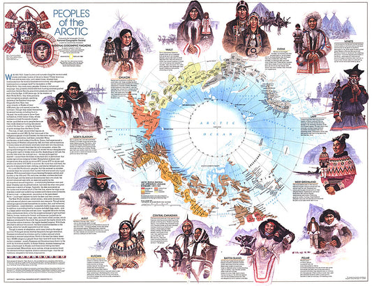 1983 Peoples of the Arctic Map