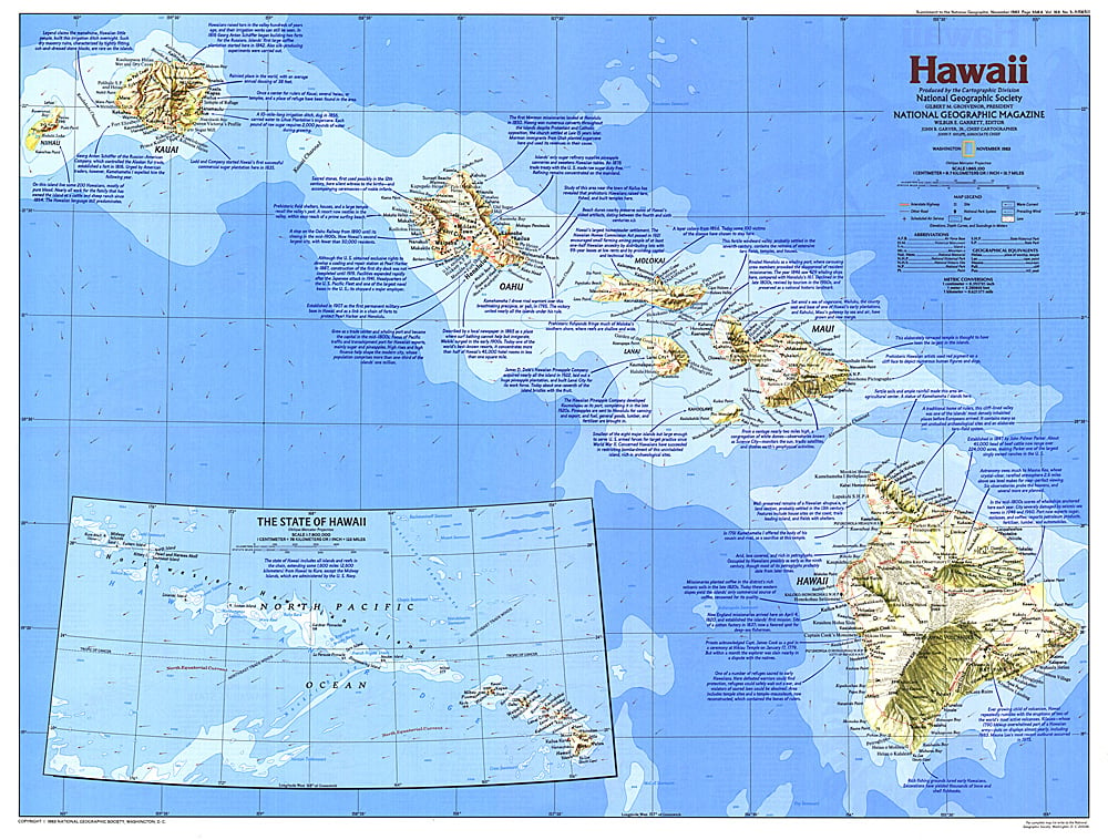 1983 Hawaii Map