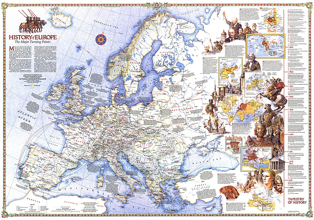 1983 Europe Map