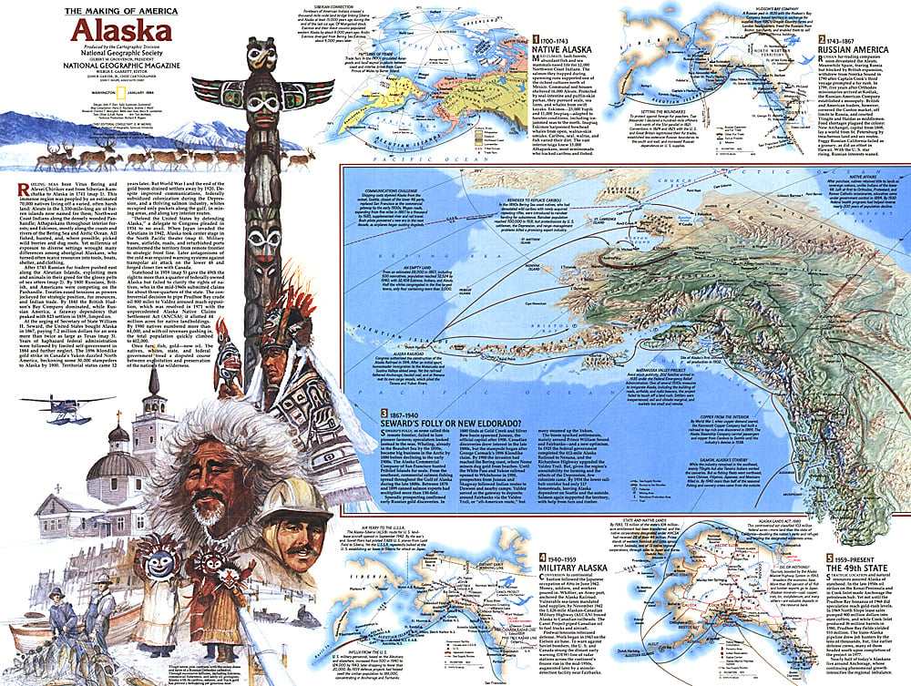 1984 Alaska Map