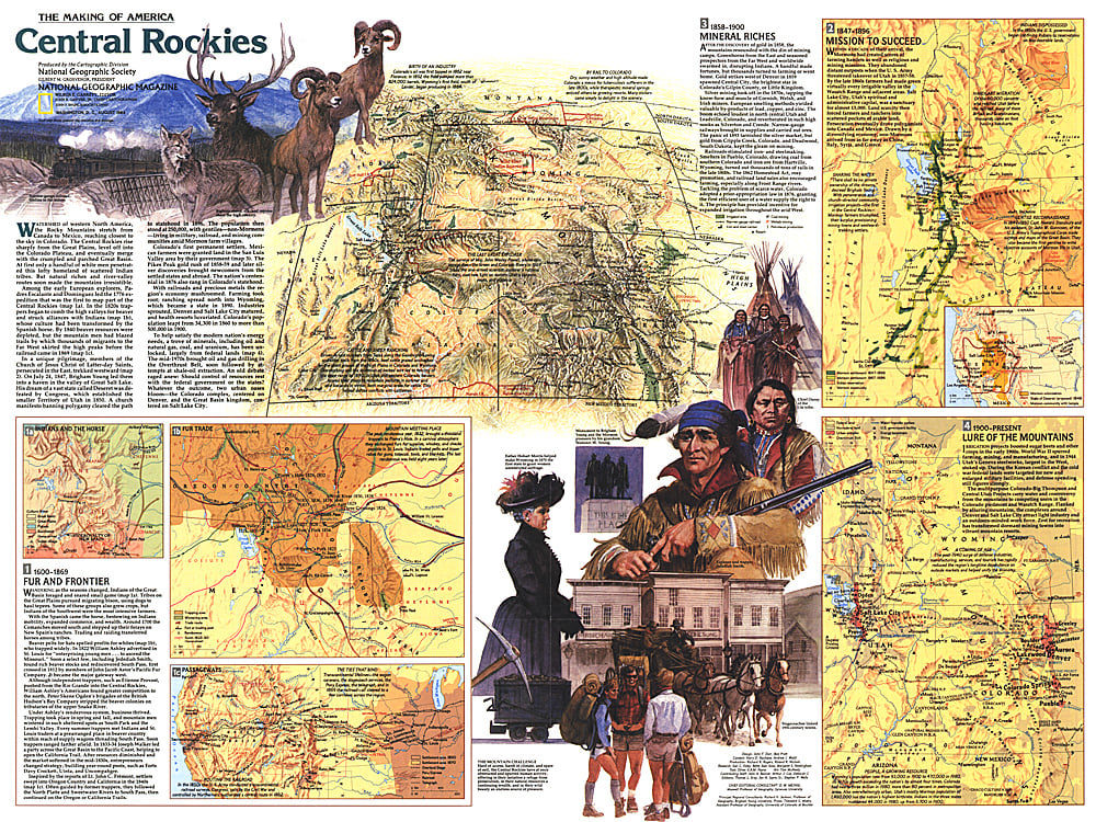 1984 Central Rockies Map Side 2