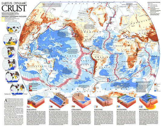 1985 Earths Dynamic Crust Map