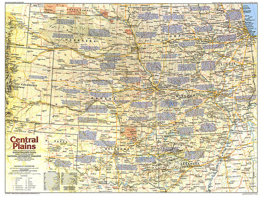 1985 Central Plains Map Side 1