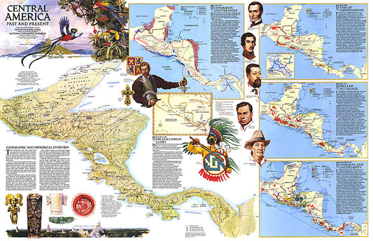 1986 Central America Map