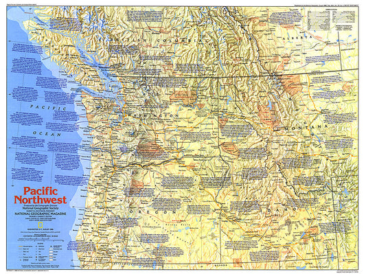 1986 Pacific Northwest Map Side 1