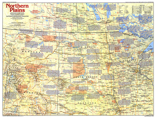1986 Northern Plains Map Side 1