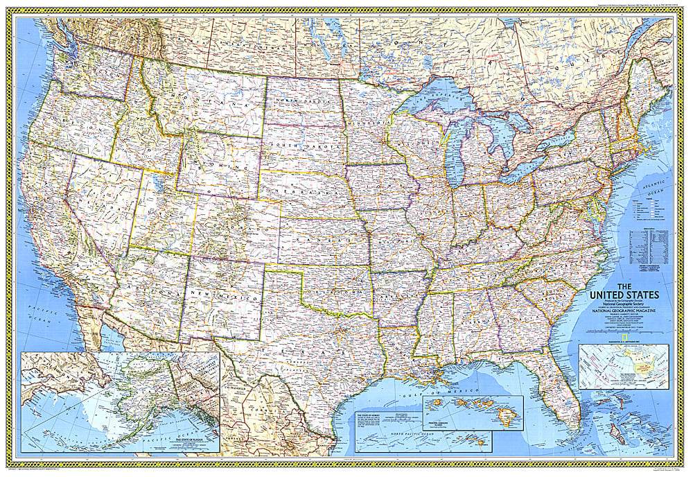 1987 United States Map