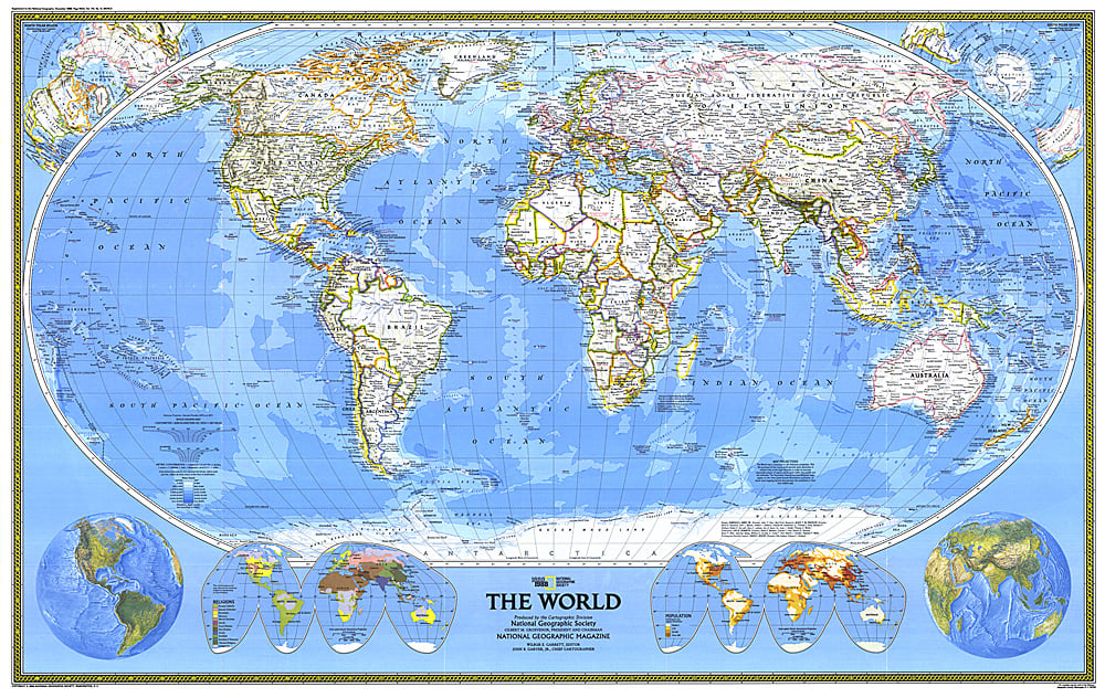1988 World Map