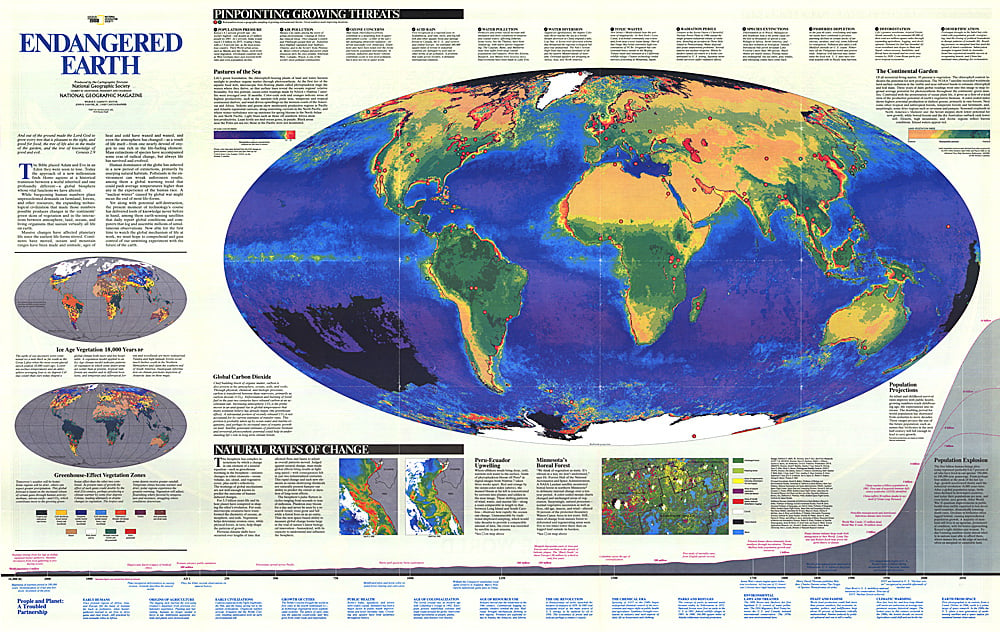1988 Endangered Earth Map
