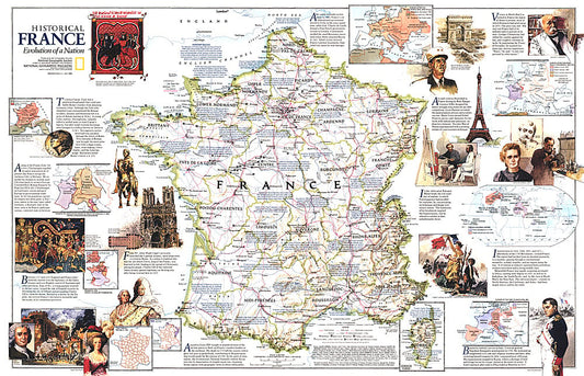 1989 Historical France Map