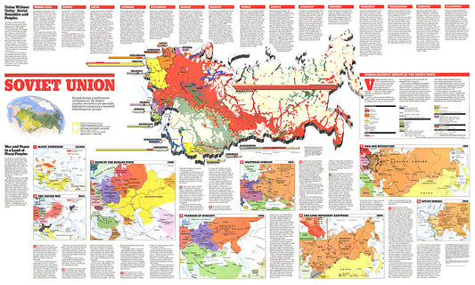 1990 Soviet Union Theme Map