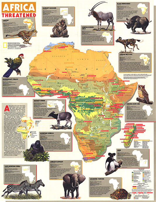 1990 Africa Threatened Map