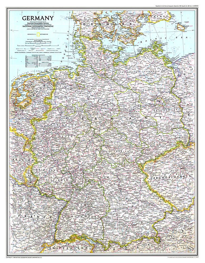 1991 Germany Map