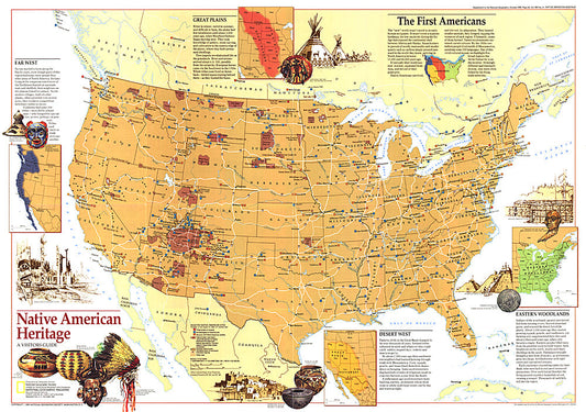 1991 Native American Heritage Map