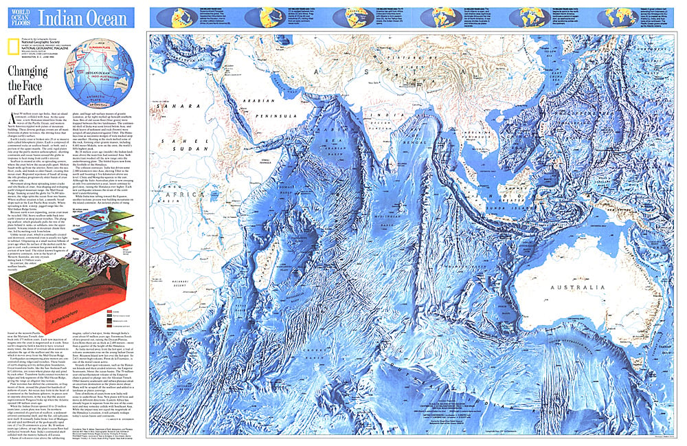 1992 Indian Ocean Map