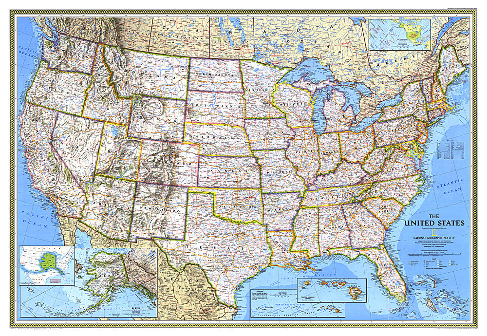 1993 United States Map