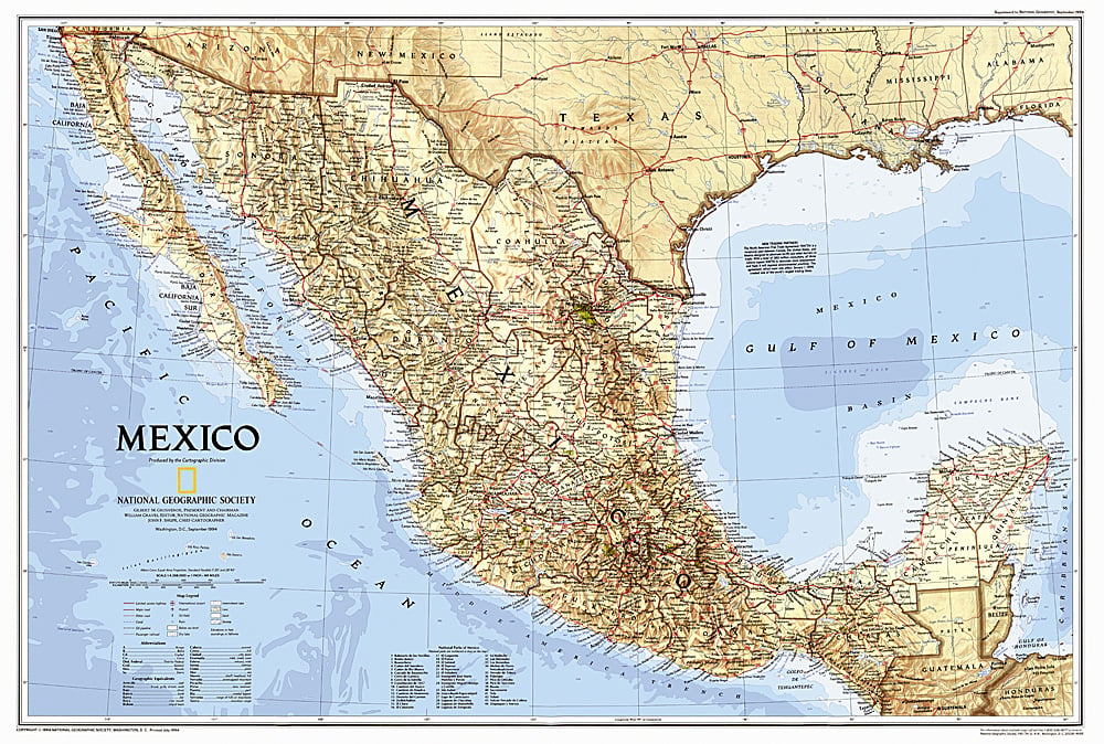 1994 Mexico Map