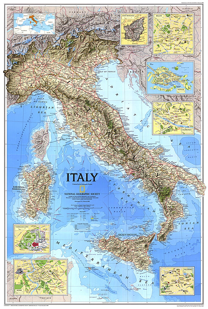 1995 Italy Map