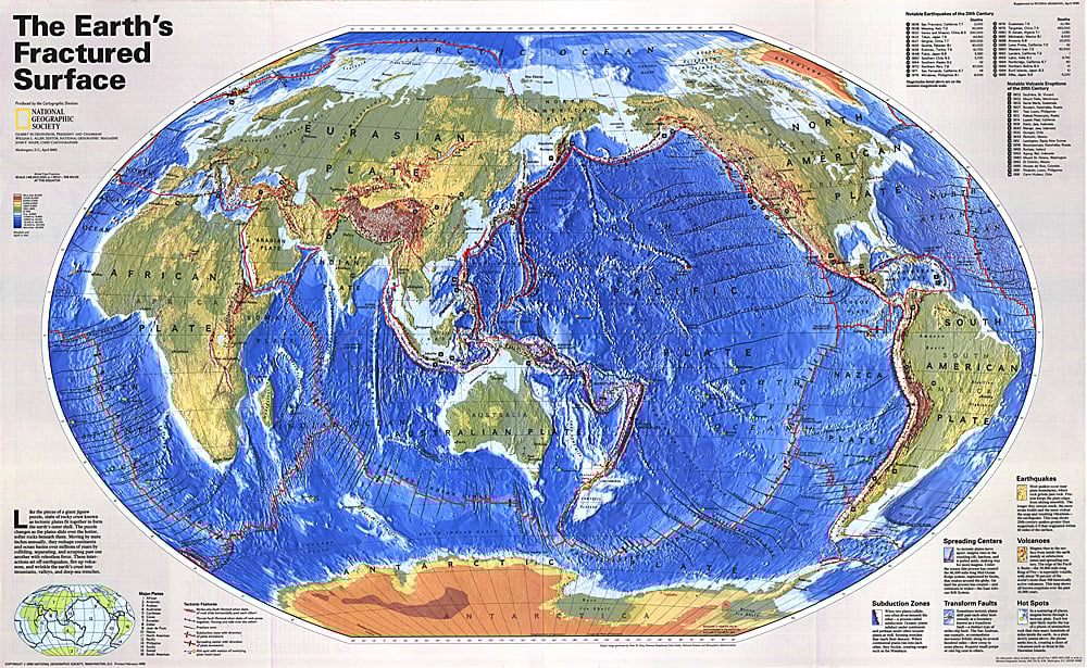 The Earths Fractured Surface Map (1995)