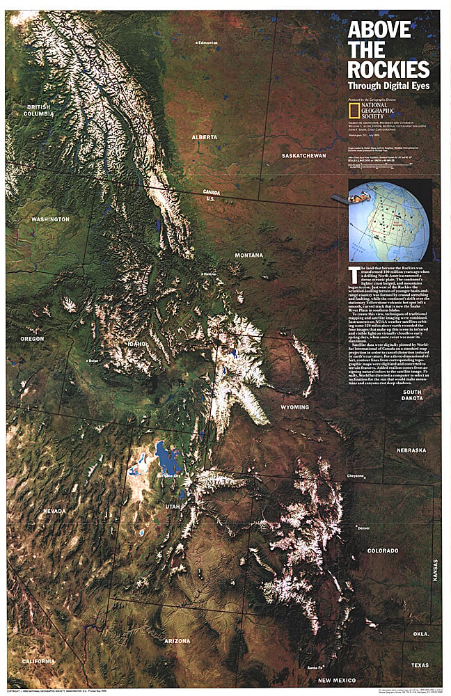 1995 Above the Rockies Map