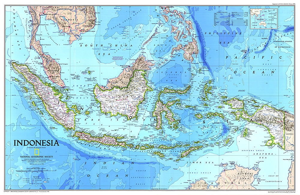 1996 Indonesia Map