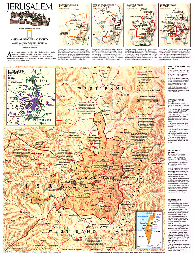 1996 Jerusalem Map