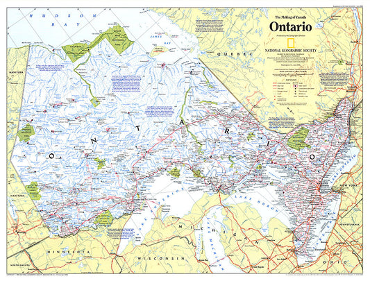 1996 Making of Canada, Ontario Map