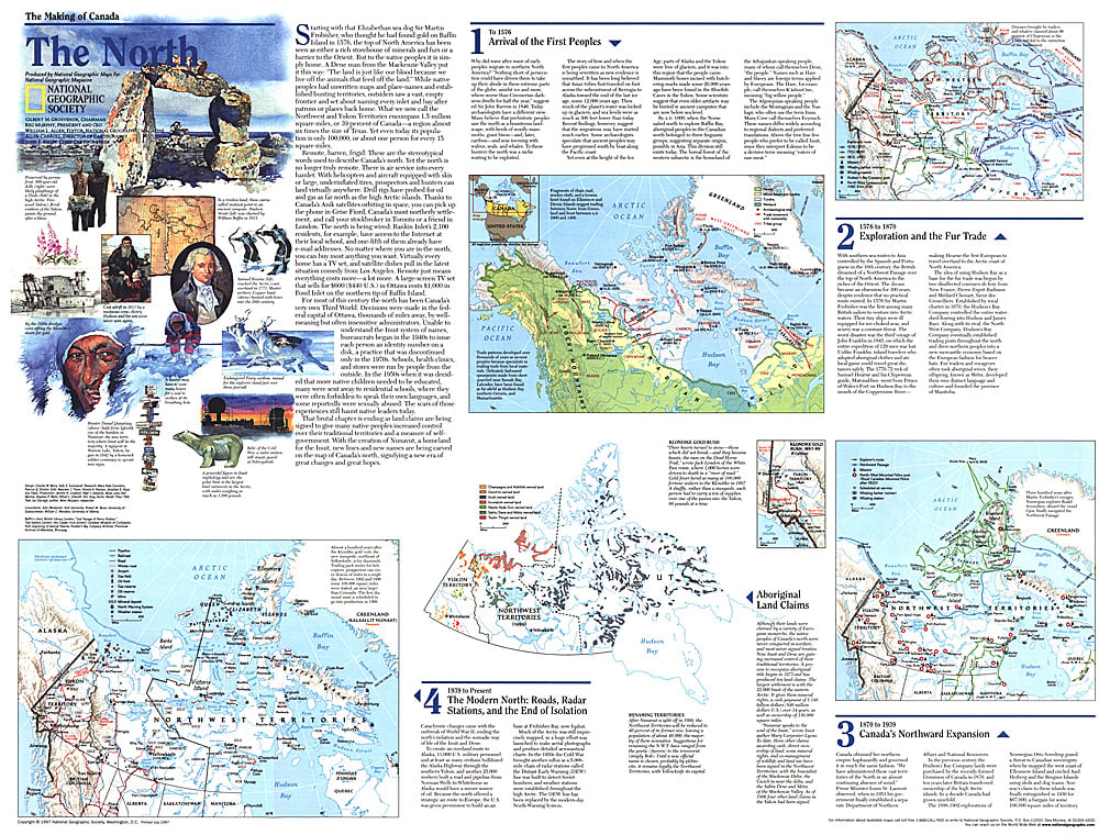 1997 Making of Canada, the North Map