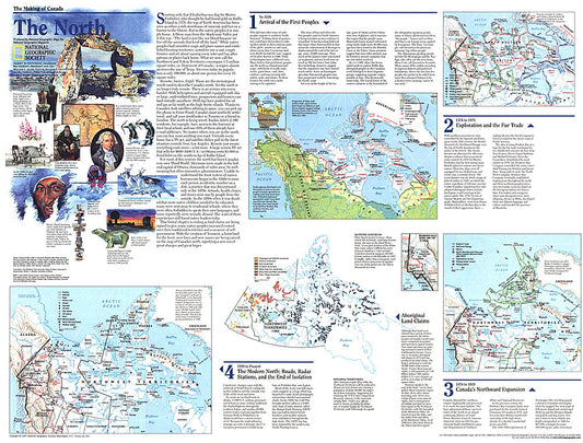 1997 Making of Canada, the North Map