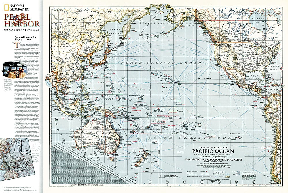 2001 Pacific Ocean Theater of War 1942 Map