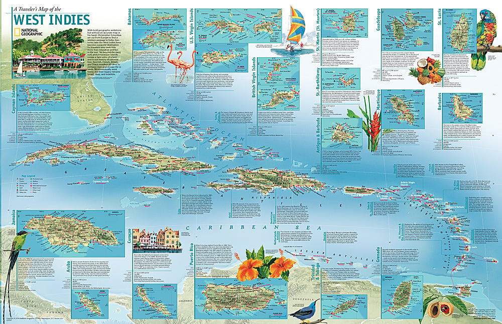 2003 A Travelers' Map of the West Indies